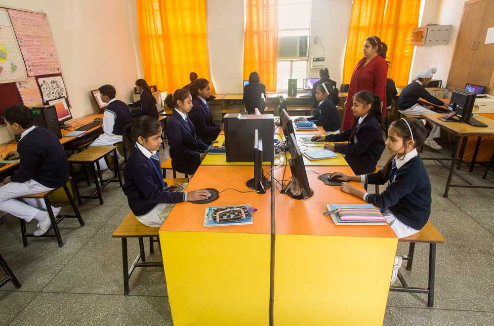 Classroom of top school in Gurgaon CBSE curriculum